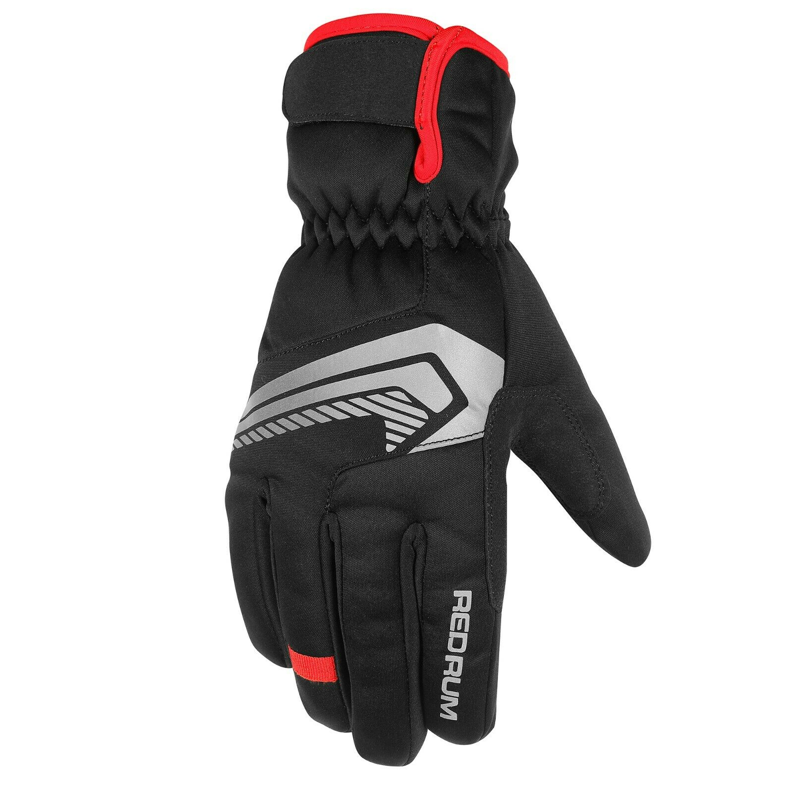 REDRUM Men Cycling gloves touch screen Reflective bike MTB Bicycle BMX OFF Road 