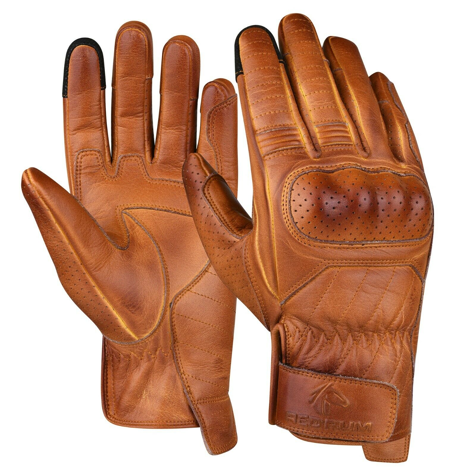 Gants de moto d'été S-2XL gants de motard vintage gants de motard en cuir 