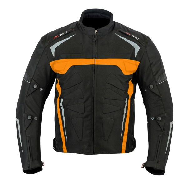 Profirst Motowizard Cordura Motorcycle Jacket (Orange) -TEXTILE JACKETS