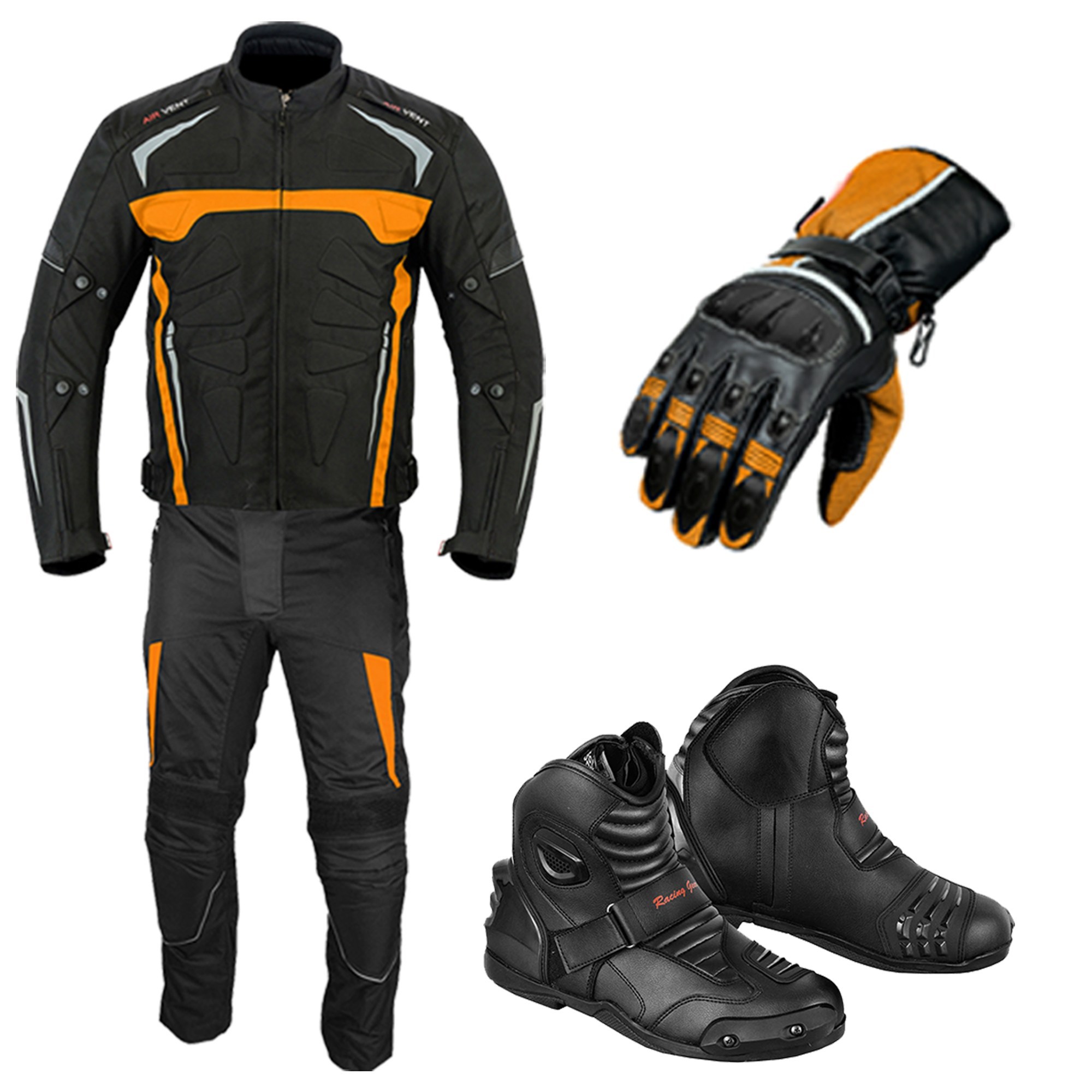 orange motocross gear