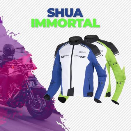 Shua Immortal Motorbike Touring Jacket Ice/Green/Black
