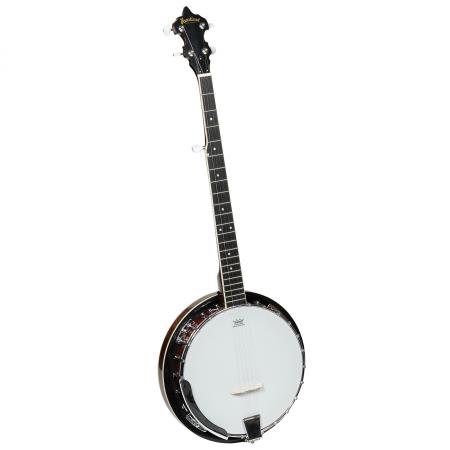 HEARTLAND 5-STRING BANJO 24 HALTERUNG MIT GESCHLOSSENEM FESTEN RÜCKEN UND GETRIEBENEM 5. TUNER