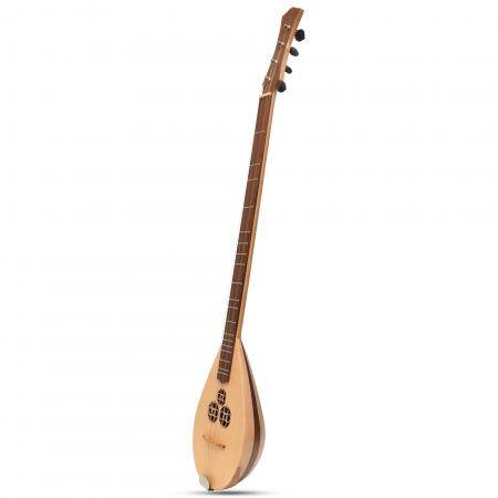 CORAZON  MADERA SALVAJE   DULCIMER  BANJO, 4 CUERDAS NUECES VARIEGADAS  LACEWOOD