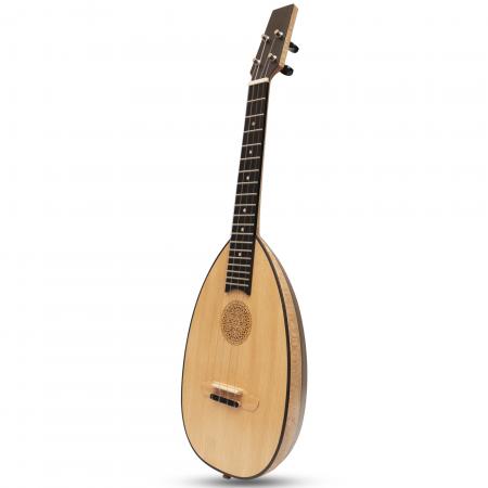 HEARTLAND BAROQUE UKULELE, 4 STRING TENOR VARIEGATED WALNUT AND LACEWOOD