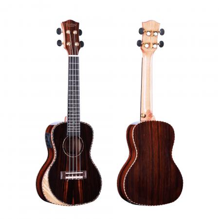 CONCERT UKULELE EBONY AVEC EQ