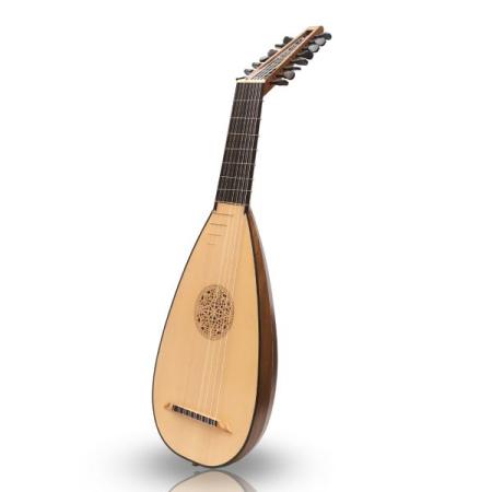 Heartland Travel Lute 8 Course Walnut Left Handed