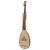 Muzikkon THEORBO bass lute medium left handed variegated walnut and lacewood