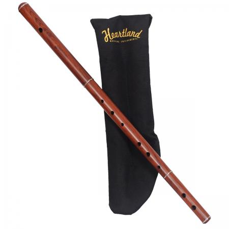 IRISH FLUTE D TUNE ROSEWOOD OHNE ABSTIMMEN  RUTSCHEN  MIT PADDED BEUTEL