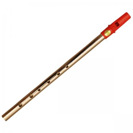 CLARO IRLANDÉS TIN WHISTLE EN D NÍQUEL ROJO