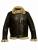 Men leather fur jacket