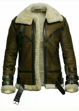 Latest Men leather fur jacket