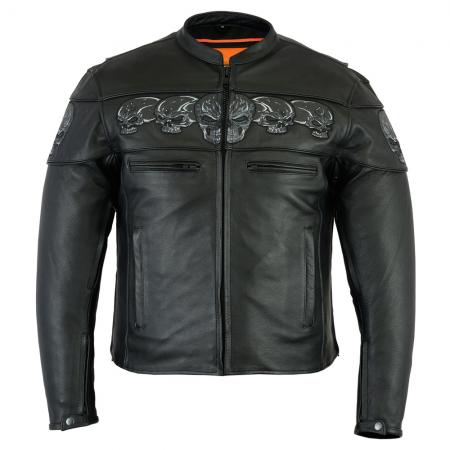 Chaqueta de cuero de carreras de motos Chaqueta de motorista de carreras