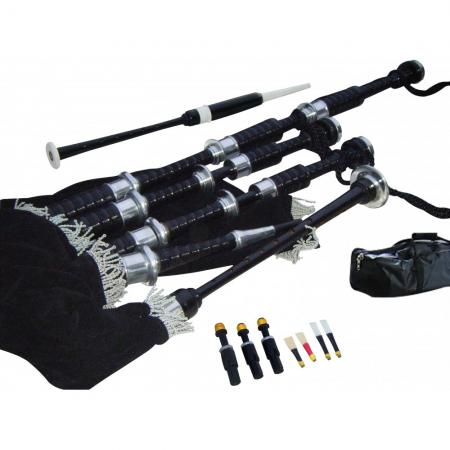 Highland Bagpipes Rosewood tamaño completo (paquete básico para principiantes)