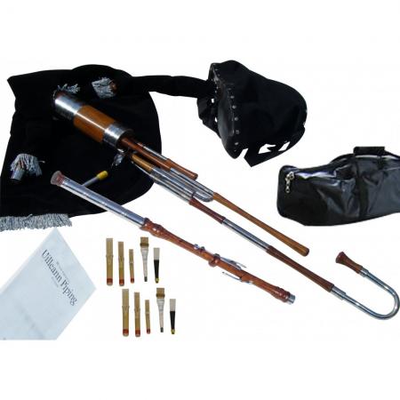 Uilleann Pipes Half Set, Rosewood with 3 Key Chanter | Student Model