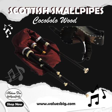 Scottish Smallpipes in A, mit Faltenbalg