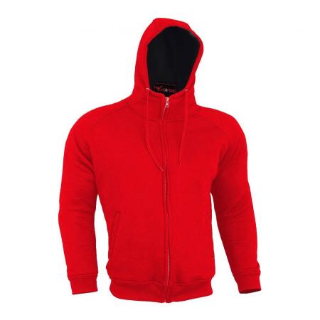 Profirst fleece motorcycle hoodie (red)