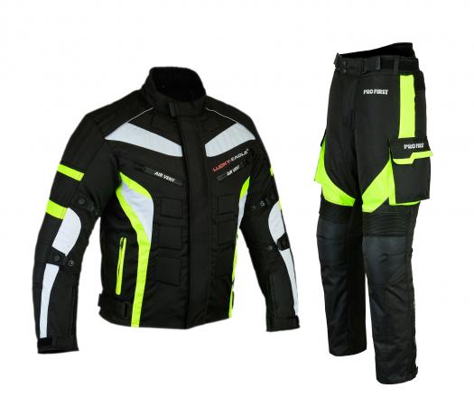 MOTORRAD PACKS ANZUG GRÜN CORDURA WASSERDICHT