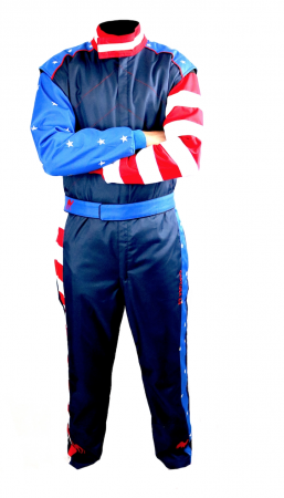 2020 Edition Captain U.S.A Six Layer Sfi 3.2a/15 Rated Fire Suit Navy Blue
