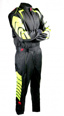 Aurora 2.0 Single Layer Sfi 3.2a/1 Rated Fire Suit Black/Neon Green