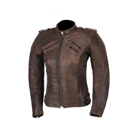 Bold Lady -Leather Jacket-Brown