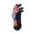 Leopard-Gloves-Black/Orange