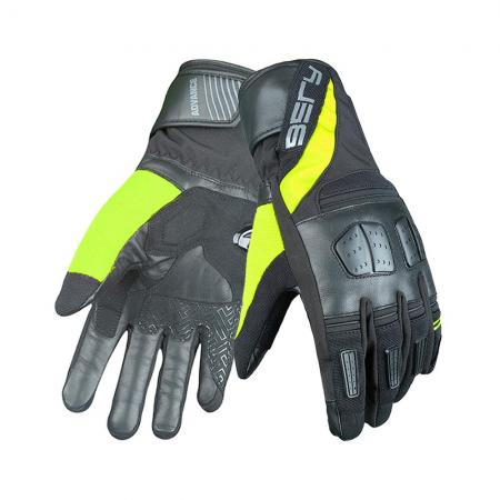 Highway Lady-Gloves-Black/Yellow Flouro