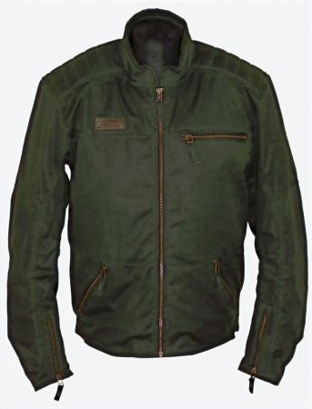 OLIVE WAXED COTTON JACKET