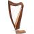 22 STRING CLADDAGH HARP WALNUT