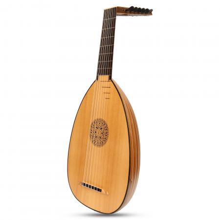 Muzikkon Renaissance Lute Deluxe, 7 Course Walnut