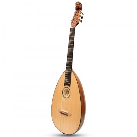 Lute Guitar, 6 String Variegated Lacewood Rosewood