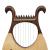 Muzikkon Lyre Harp 8 String Rosewood