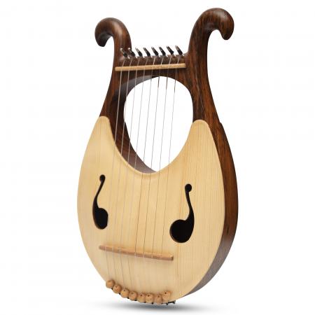 MUZIKKON LYRE HARP 8 STRING ROSEWOOD