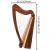 Cross Strung Harp, 38 String Rosewood