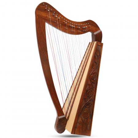 Cross Strung Harp, 38 String Rosewood