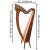 29 String Boru Harp Rosewood