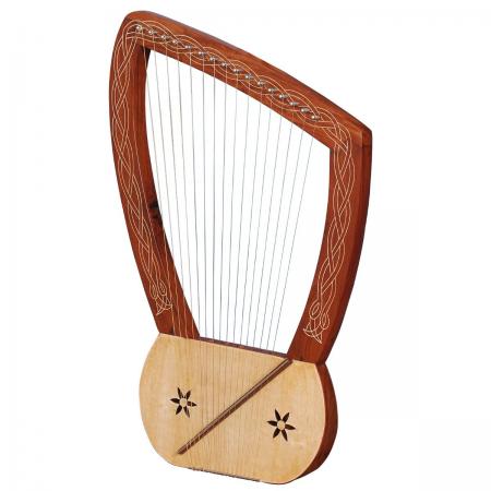 Muzikkon Lyre Harp 16 String Rosewood