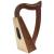 Muzikkon O'carolan Harp, 9 String Rosewood Celtic Dragon