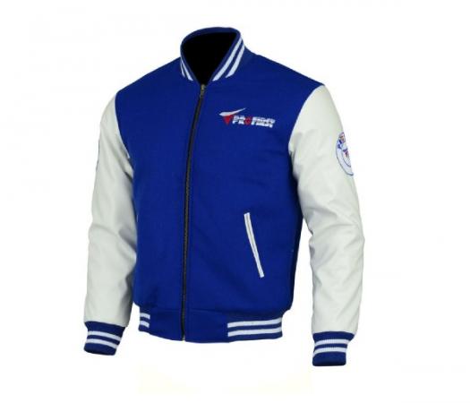 PROFIRST JKT-006 VARSITY MOTORCYCLE JACKET (BLUE)

Pro First Beautiful Varsity Casual Wear Jacket
100% Original Leather Sleeve
Fastening: Zip
Polyester Quilted Lining
YKK Full Zip
One Inside and Two Outer Pocket