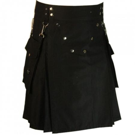 Detachable Pockets Utility Kilt