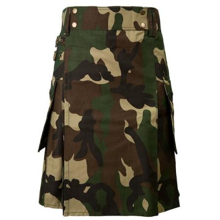 Woodland Army Camo Sports Utility Kilt