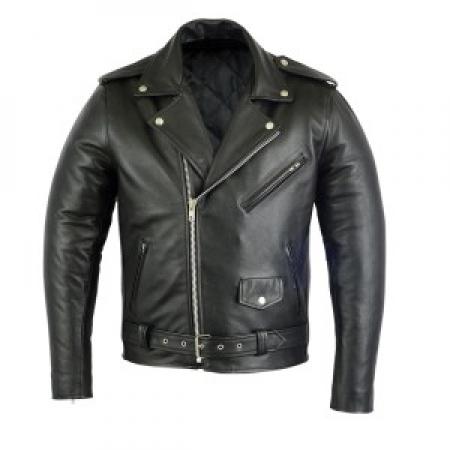 PROFIRST BRANDO LEATHER MOTORCYCLE JACKET WITH ARMORED (BLACK)

Superior Quality Heavy Duty Mens Motorbike PURE COWHIDE LEATHER jacket
1.2/1.3 mm Gauge Leather
Thermal Lining Inside
100% Leather
Fastening: Zip
Adjustable Waist Belt
Zippers and Snap Button at Cuff
3 Front zipped Pocket and One Inside Mobile Pocket