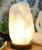 Himalayan Crystal Rock Salt Lamp Rare White Natural Shape Electric Wire & Bulb