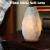 Lámpara de sal blanca rara del Himalaya 100% auténtica roca de cristal natural de alta calidad