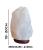 Lámpara de sal blanca rara del Himalaya 100% auténtica roca de cristal natural de alta calidad