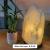 Rare White Natural Himalayan Salt Lamp Hand Crafted With Bulb UK Plug, Best Gift