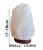 100% Natural Rare White Himalayan Rock Salt Lamp on Wooden Base for Home Decor