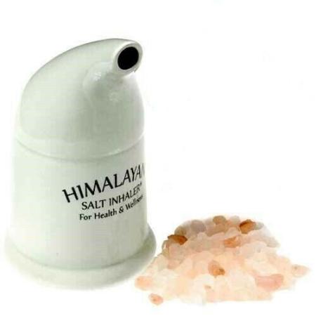 Himalayan Salt Pipe Asthma Inhaler With Pink Salt / FREE USB SALT LAMP PINK