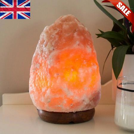 Himalayan Pink Salt Lamp Hand Carved Natural Salt Rock Crystal Lamps 2-3 KG UK