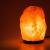 2 Pack Natural Himalayan Salt Lamp Hand Carved with Genuine Wood Base, Bulb Plug