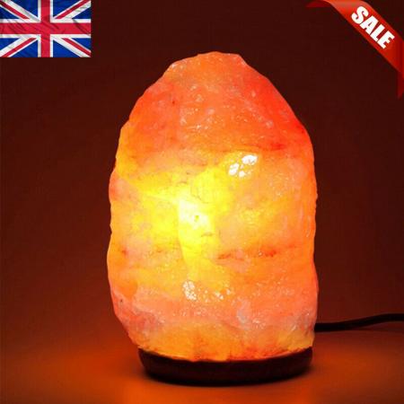 Himalayan Natural Salt Lamp Crystal Pink Night Desk Healing Ionizing Lamp 2-3 KG